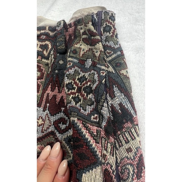 Vintage SUMMIT OF BOSTON Tapestry‎ Retro Midi Geometric Skirt Small - Picture 8 of 16